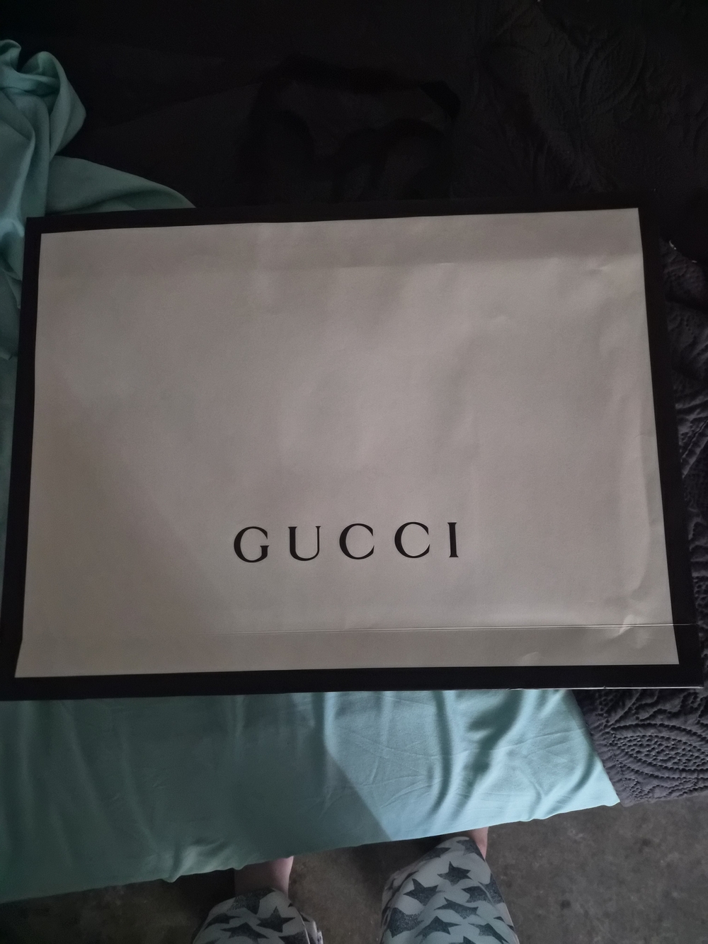 Authentic Gucci Extra Large Paper Shopping Bag 19x14